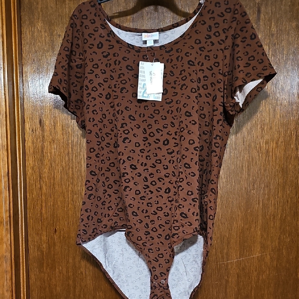 NWT Lularoe 2XL Faith Short Sleeve Bodysuit